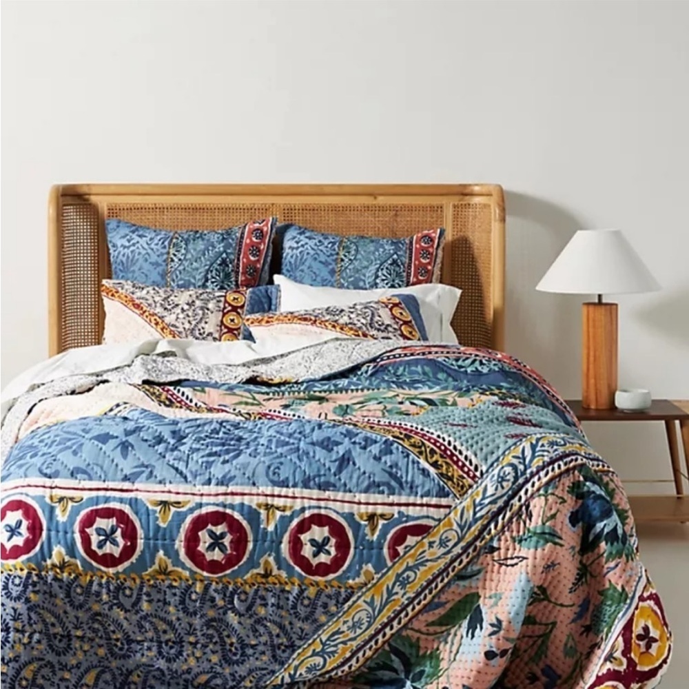 New Kantha-Stitched Katya Quilt Queen